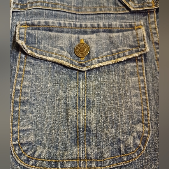 Levi Strauss Signature Ladies Button Front Jean Jacket-Name Detailing, SP - Picture 4 of 12